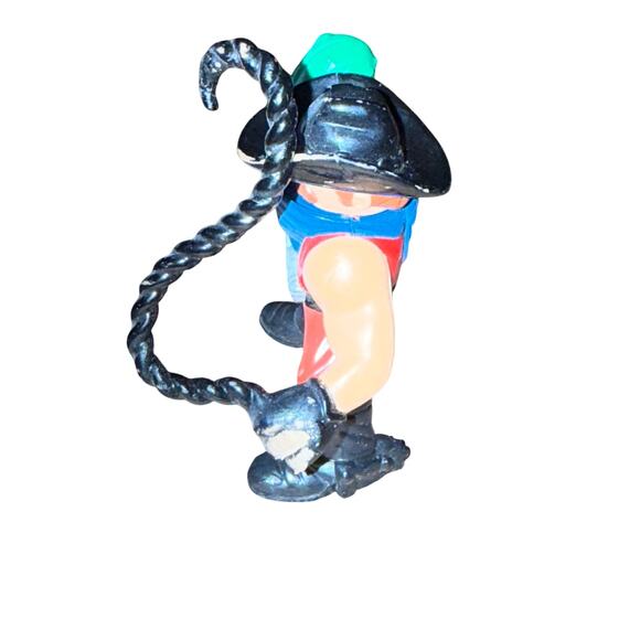 Vtg 1996 Fisher-Price Great Adventures Outlaw Cowboy Figure Green Cactus Rope - Picture 4 of 5